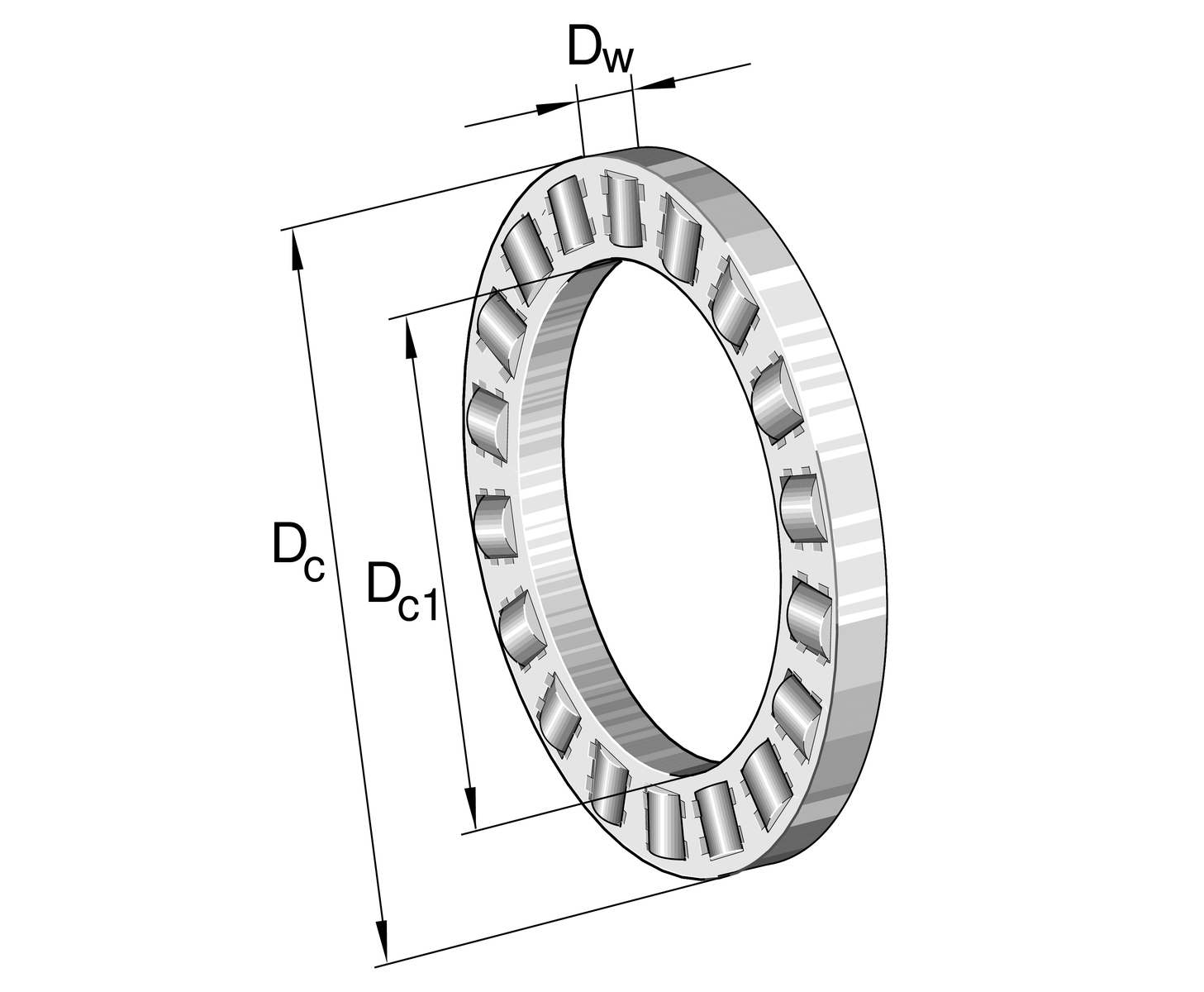INA K81106-TV-A/0-8 - AXIAL-LAGERROLLENKRANZ