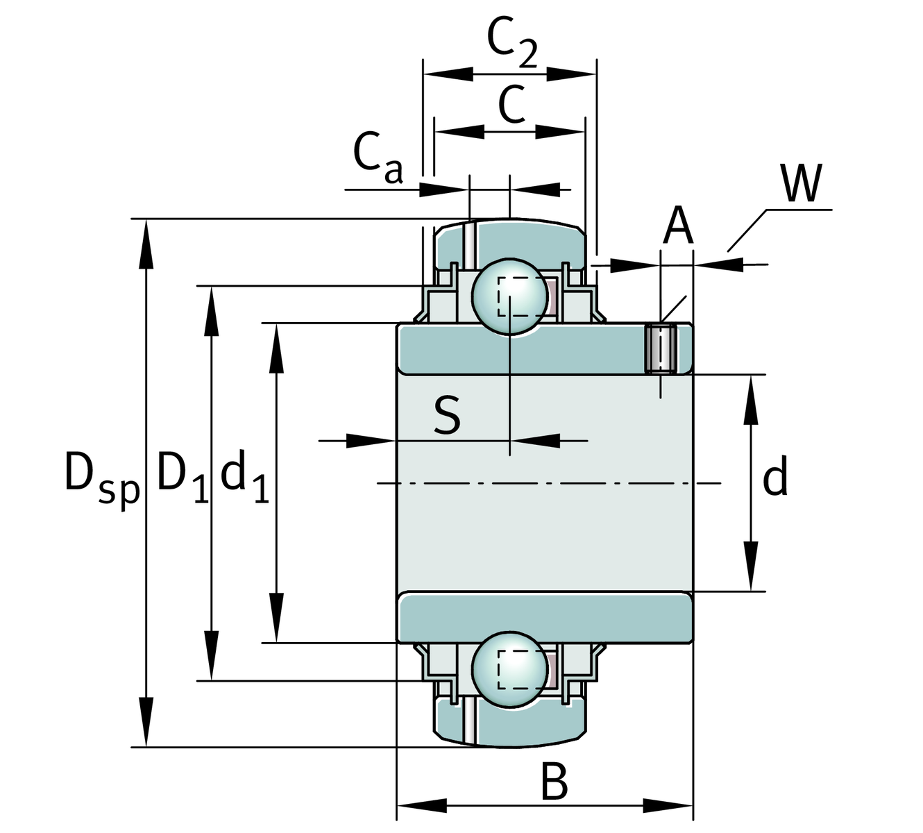 GNYE50-KRR-B Teknik Ölçü Çizimi